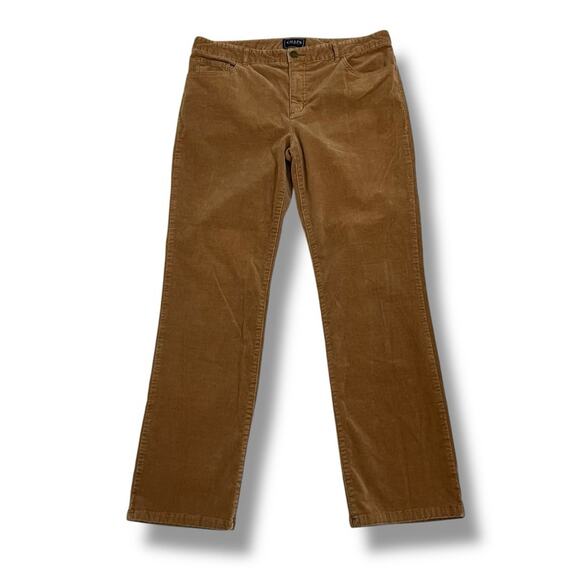 Chaps Denim corduroy high rise straight leg pants - Picture 5 of 9